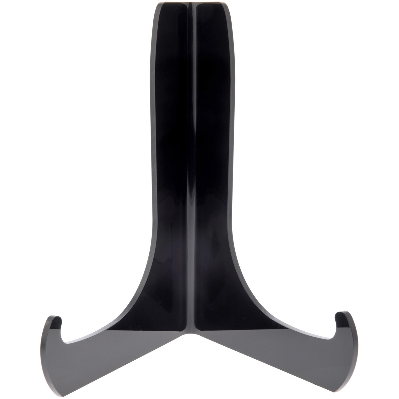 Plymor Black Acrylic 60-Degree Angle Easel With Shallow Support Ledges, 6" H x 4.5" W x 3.5" D